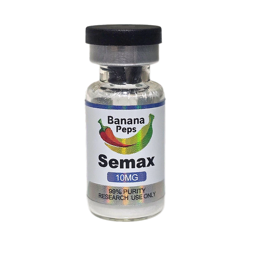 Research compound vial, labeled by compound and dose